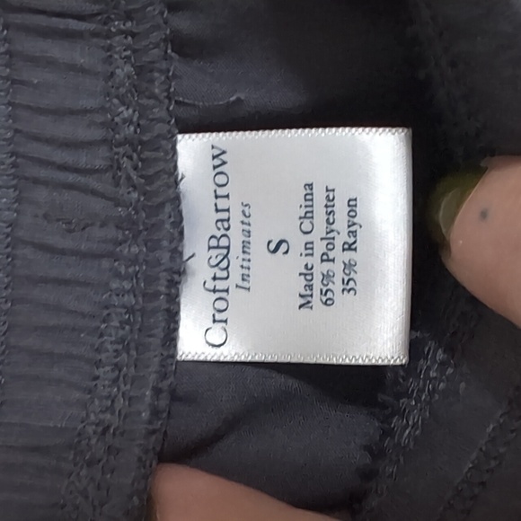 Croft and Barrow Dark Grey Pull-On Lounge Pants Size Small - Picture 3 of 4